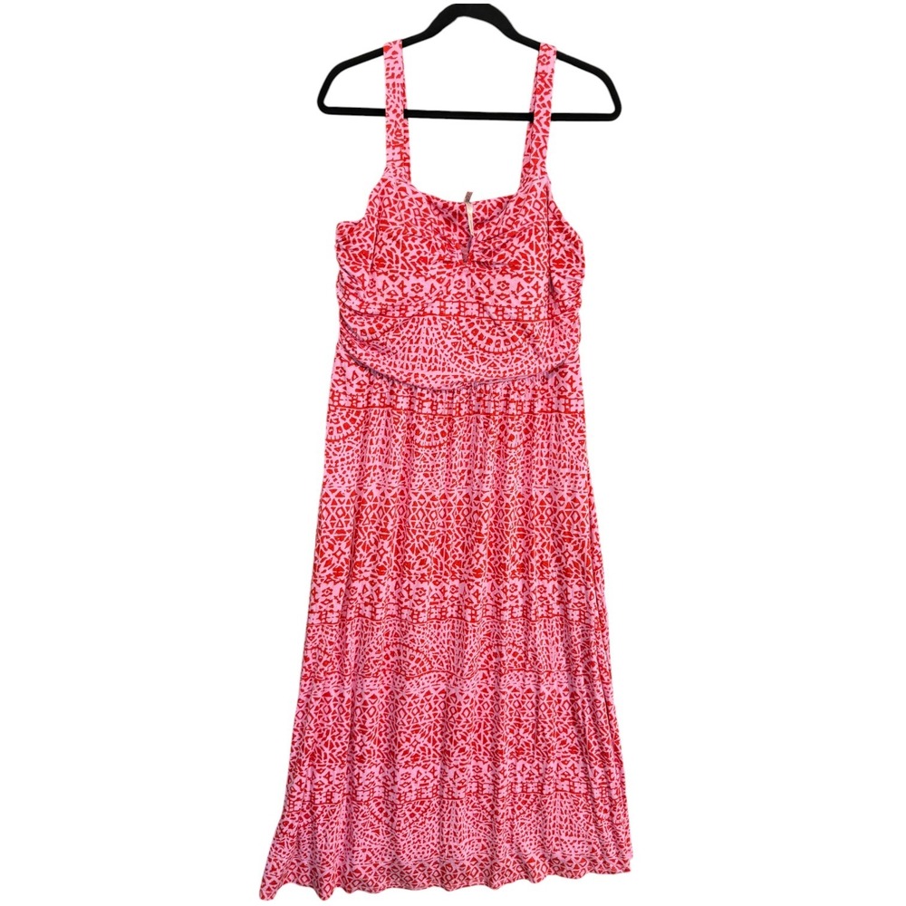 Soma Soft Jersey Bahia Maxi Bra‎ Dress Sz XL Resortwear Boho Hidden Pocket Beach